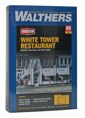 Walthers Cornerstone White Tower Restaurant Kit - HO Scale 3 Walthers Cornerstone White Tower Restaurant Kit - HO Scale