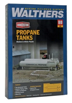 Walthers Cornerstone Propane Tanks Kit - HO Scale
