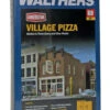 Walthers Cornerstone Village Pizza Kit - HO Scale -Model Haven Shop 09330000003469 pkg