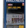 Walthers Cornerstone Jim's Red Owl Kit - HO Scale -Model Haven Shop 09330000003472 pkg