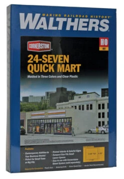 Walthers Cornerstone 24-Seven Quick Mart Kit - HO Scale