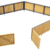Walthers Cornerstone Corrugated Fence Kit - HO Scale -Model Haven Shop 09330000003632