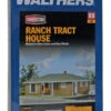 Walthers Cornerstone Ranch Tract House Kit - HO Scale 1 Walthers Cornerstone Ranch Tract House Kit - HO Scale -Model Haven Shop 09330000003777 pkg