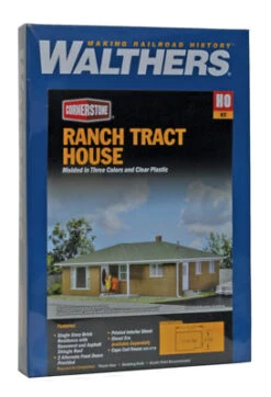 Walthers Cornerstone Ranch Tract House Kit - HO Scale