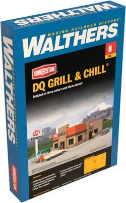 Walthers Cornerstone DQ Grill & Chill(R) Kit - N Scale 3 Walthers Cornerstone DQ Grill & Chill(R) Kit - N Scale