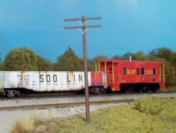 Rix Products 2-Arm Railroad Telephone Poles Kit - HO Scale