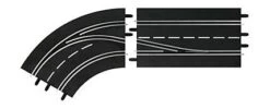 Carrera Lane Change Curve, Left (In To Out), Digital 124/132