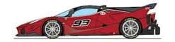 Carrera Ferrari FXX K Evoluzione "No.93", Digital 132 W/Lights