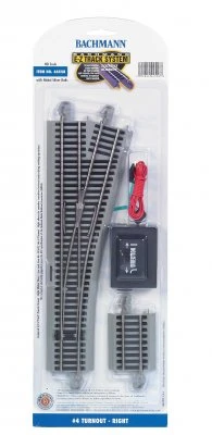 Bachmann #4 Turnout- Right (HO Scale)