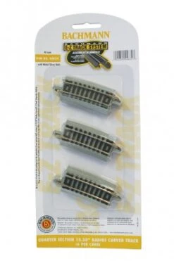 Bachmann Quarter Section 15.50" Radius Curved Track - N Scale