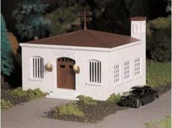 Bachmann Plasticville Police Station Kit With Police Car (O Scale)