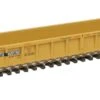 WalthersMainline 53' 3-Unit NSC Well Car - Ready To Run -- Trailer-Train #620150 (yellow, Black, Red; Moving Forward Logo) - HO Scale -Model Haven Shop 53 3 unit nsc well car ready to run 910 55068 big