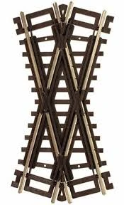 Atlas Model Railroad Co. Code 83 Crossing - Nickel Silver W/Brown Ties -- 30 Degrees