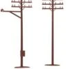 Atlas Model Railroad Co. Telephone Poles -- Pkg(12) -Model Haven Shop 775