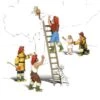 Woodand Scenics Firemen To The Rescue - HO Scale -Model Haven Shop A1882 f 1