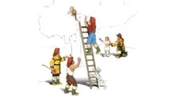 Woodand Scenics Firemen To The Rescue - HO Scale