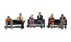 Woodand Scenics People On Benches - HO Scale