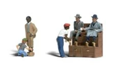 Woodand Scenics Shoe Shiners - N Scale