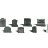 Woodand Scenics Tombstones - O Scale
