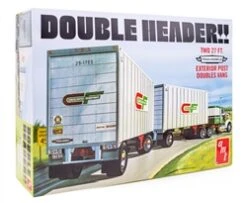 AMT 1/25 "Double Header" Tandem Van Trailers