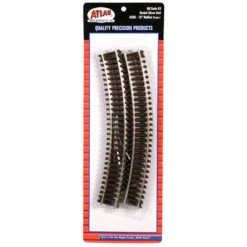 Atlas Model Railroad Co. Code 83 Curved Snap Track -- 15" Radius Pkg(6)