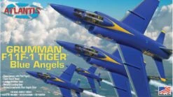 Atlantis 1/54 F11F-1 Grumman Tiger Blue Angels Plastic Model