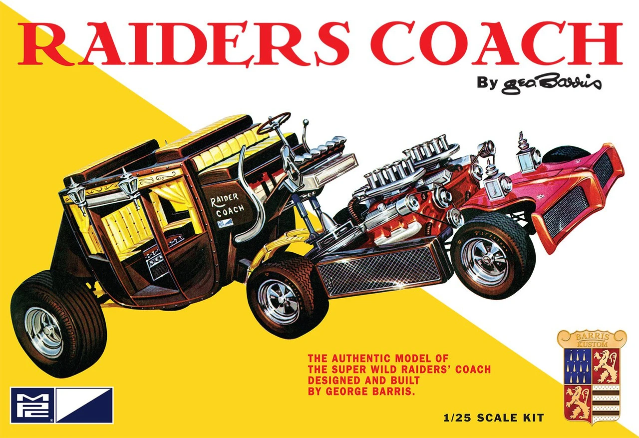 MPC 1/25 GEORGE BARRIS RAIDERS COACH 3 MPC 1/25 GEORGE BARRIS RAIDERS COACH