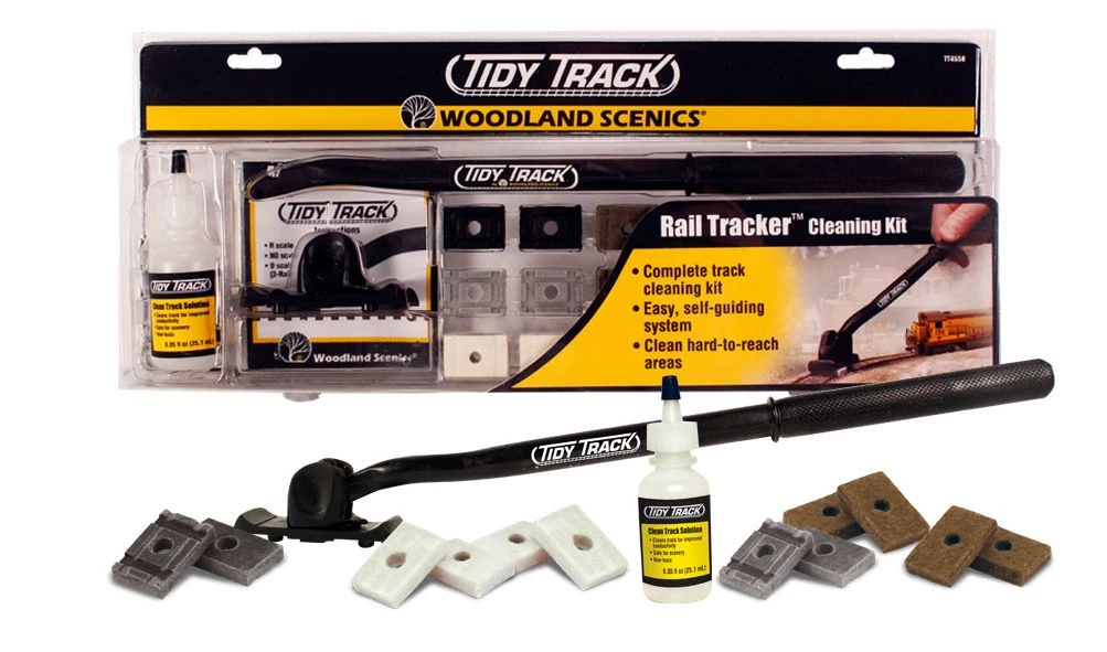 Woodland Scenics Rail Tracker™ Cleaning Kit 3 Woodland Scenics Rail Tracker™ Cleaning Kit