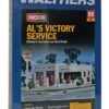 Walthers Cornerstone Al's Victory Service Gas Station Kit - HO Scale -Model Haven Shop als victory service gas station 933 3072 pkg big