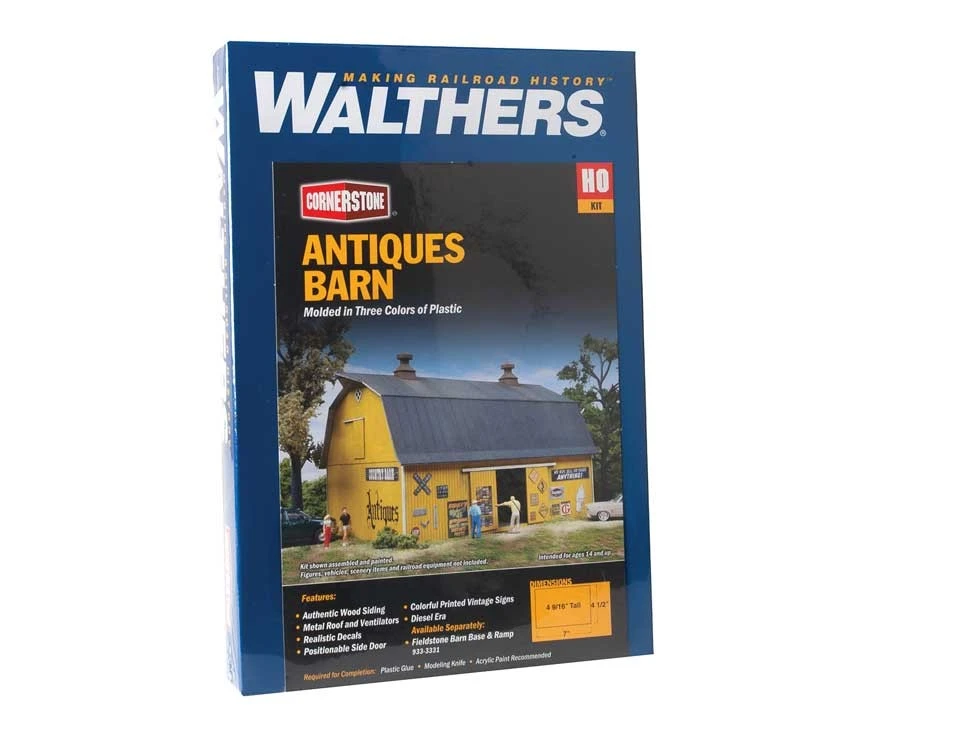 Walthers Cornerstone Antiques Barn Kit - HO Scale 3 Walthers Cornerstone Antiques Barn Kit - HO Scale