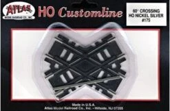 Atlas Model Railroad Co. Custom-Line(R) Crossing - Code 100 -- 60-Degrees - 3" 7.6cm Black Ties