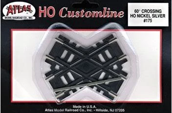 Atlas Model Railroad Co. Custom-Line(R) Crossing - Code 100 -- 60-Degrees - 3" 7.6cm Black Ties 3 Atlas Model Railroad Co. Custom-Line(R) Crossing - Code 100 -- 60-Degrees - 3" 7.6cm Black Ties
