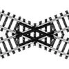 Atlas Model Railroad Co. Crossings W/Black Ties -- 60 Degrees -Model Haven Shop atl2568