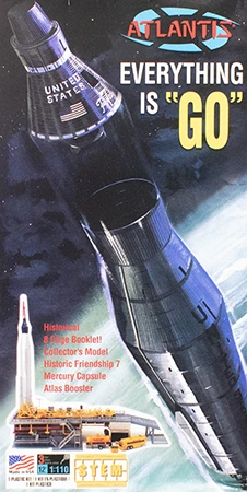 Atlantis 1/110 Mercury Capsule And Atlas Booster