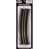 Atlas Model Railroad Co. Code 100 Curved Snap-Track(R) Nickel-Silver Rail -- 22" Radius (Black Ties) Pkg(6) -Model Haven Shop atlas 836 ho 22 radius