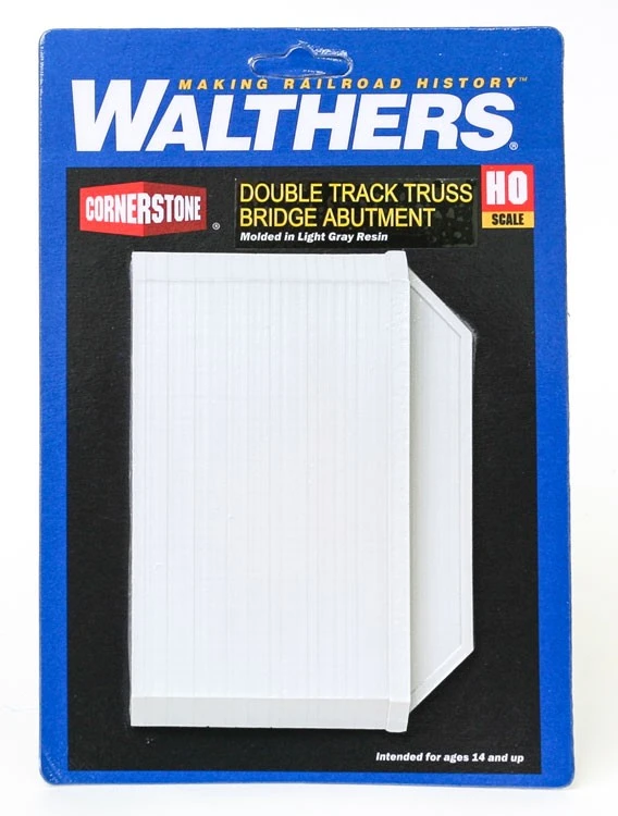 Walthers Cornerstone Bridge Abutment For Double Track Truss Bridge