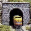 Woodland Scenics Single-Track Random Stone Tunnel Portal (Hydrocal Plaster Casting) -Model Haven Shop c1255