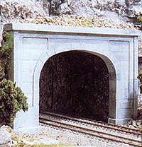 Woodland Scenics Double-Track Concrete Tunnel Portal (Hydrocal Plaster Casting)