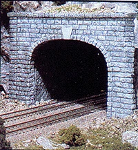 Woodland Scenics Double-Track Cut Stone Tunnel Portal