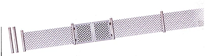 Busch Chain Link Fence - HO Scale 3 Busch Chain Link Fence - HO Scale