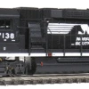 WalthersProto EMD GP60 - Standard DC - PROTO N(TM) -- Norfolk Southern #7138 (black, White, Horse Head Logo) N Scale