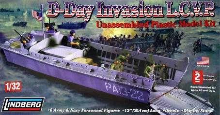 Lindberg 1/32 D-Day Invasion LCVP 3 Lindberg 1/32 D-Day Invasion LCVP