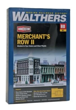 Walthers Cornerstone Merchant's Row II Kit - HO Scale