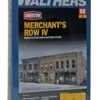 Walthers Cornerstone Merchant's Row IV Kit - HO Scale 2 Walthers Cornerstone Merchant's Row IV Kit - HO Scale -Model Haven Shop merchants row iv 933 4040 pkg big