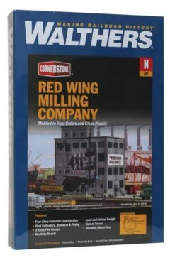 Walthers Cornerstone Red Wing Milling Co. Kit - N Scale