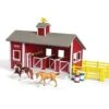 Breyer Stablemates Red Stable Playset With Two Horses -Model Haven Shop stablemates red stable set with two horses model breyer 377437 2000x