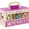 Breyer Unicorn Magic Wood Carry Stable W/ 6 Unicorns -Model Haven Shop unicorn magic wood carry stable with 6 unicorns model breyer 120410 2000x