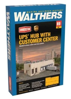 Walthers Cornerstone UPS(R) Hub With Customer Center Kit - HO Scale