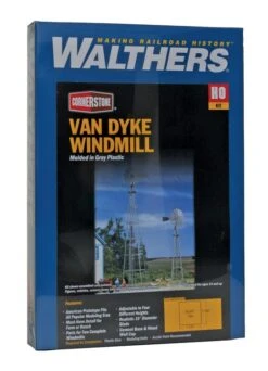 Walthers Cornerstone Van Dyke Farm Windmill - HO Scale